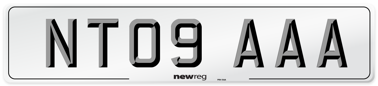 NT09 AAA Number Plate from New Reg